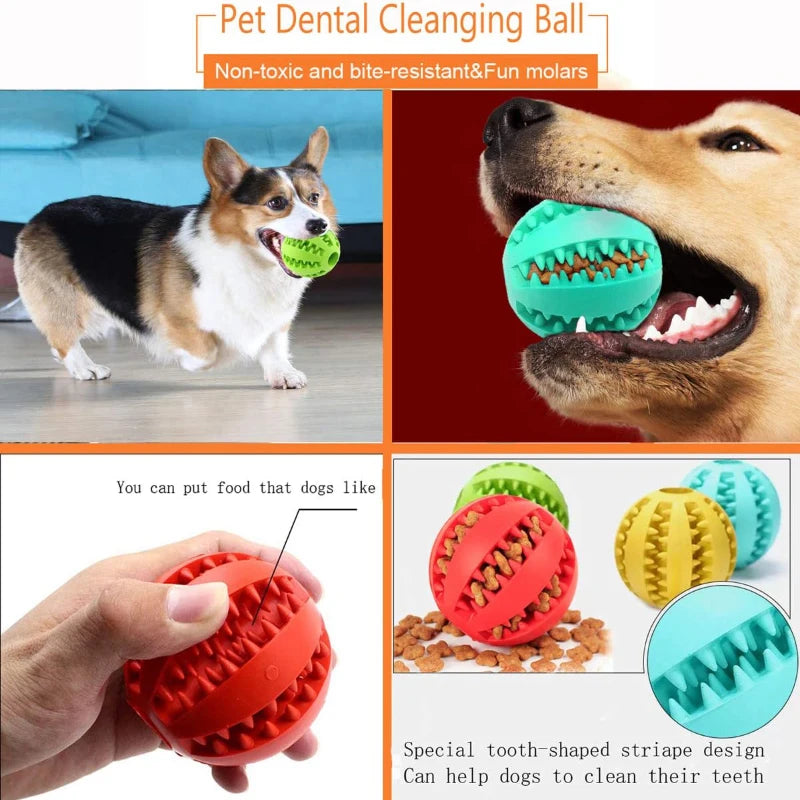 Dog Toy Ball Interactive Rubber