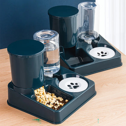 Automatic Cat Feeder Water Dispenser Set