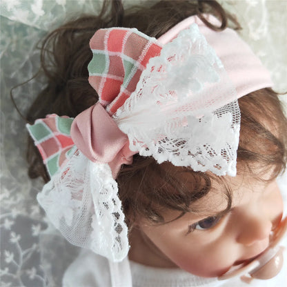 Lace Flower Baby Girl Headband Socks Set